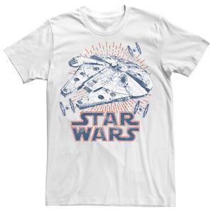 Мужская футболка Star Wars A New Hope Falcon Rays