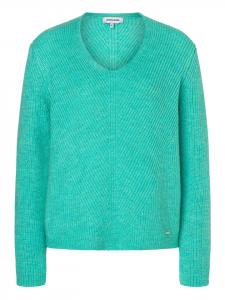 Уютный свитер в рубчик цвета ледяной мяты More & More