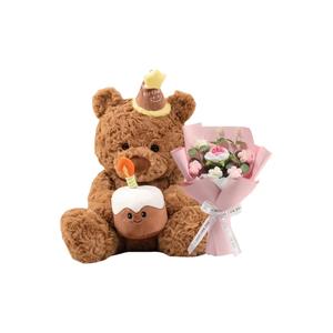 Плюшевая кукла Cake Bear высотой 35 см LALABABY