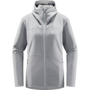 Нижняя куртка Willow со средним капюшоном для женщин Haglöfs, цвет concrete