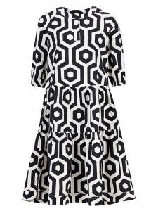 Платье до колена FYNCH-HATTON, белый/черный