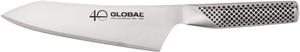 Global 40th Anniversary азиатский поварской нож 18 см, уникальная выпуклая заточка, эргономичная рукоять, нескользящая ручка, нержавеющая сталь, сделано в Японии, G-4/AB, серебряный