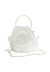Свадебная сумочка с верхней ручкой, украшенная декором. Lipsy, Ivory