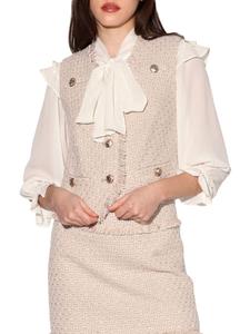 Жилет из твида Дана с бахромой Walter Baker, цвет Baja Tweed