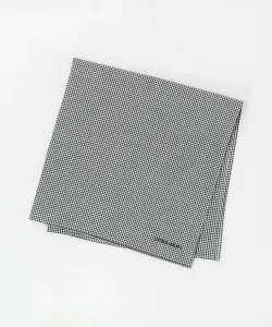 Хлопковый клетчатый платок United Arrows, цвет Black