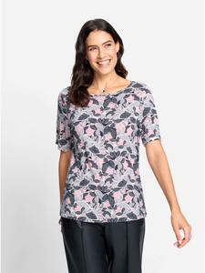 Футболка с принтом в цвете гортензии и светло-розового цвета WITT WEIDEN