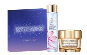 YASHILANDAI Star Puff Box Sakura Raw Liquid 200мл + Collagen Cream 50мл ESTEE LAUDER, Sakura Raw Liquid 200ml + Collagen Cream 50ml