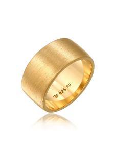 Elli Кольцо из серебра 925 пробы с золотым покрытием