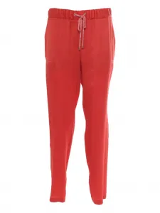 Брюки с эластичным поясом Lorena Antoniazzi, красный