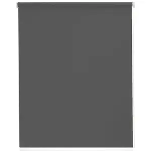 Солнцезащитная рулонная штора Young Style Blackout, затемняющая, энергосберегающая, подвесная Sunlines, антрацит/белый