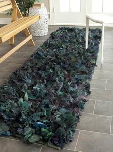 Ковер-дорожка SAFAVIEH, 69 x 275 см, Rio Shag Collection, Green & Multi, ручной работы, декоративный, идеально подходит для помещений с высокой проходимостью в гостиной, спальне (SG951A)