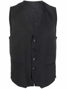 Tonello узкий жилет строгого кроя, черный