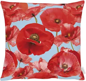 АПЕЛЬТ декоративная подушка "7702", чехол с наполнителем, 1 шт APELT 39х39 см, красный/синий/белый