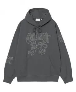 Толстовка с капюшоном для работы в стиле "хакерворк" Carhartt Wip, серый