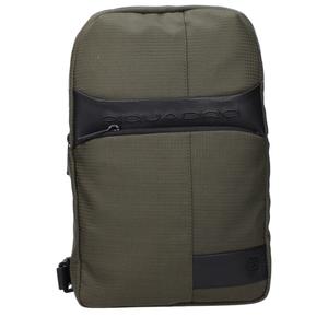 Сумки через плечо из зеленой ткани Piquadro, зеленый