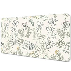 Настольный коврик зеленые листья Tulup, красный