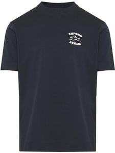 Футболка с вышитым логотипом Emporio Armani, синий