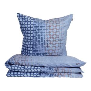 SCHIESSER Комплект постельного белья Henka - фланель - 2 предмета - 155 x 220 см - светло-голубовато-коричневый