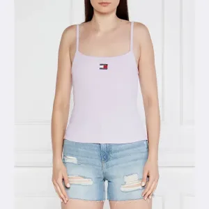 Облегающий топ Tommy Hilfiger, лавандовый