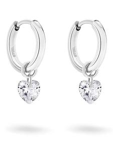 Серьги-кольца с драгоценными камнями Tamaris