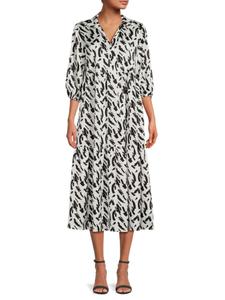 Многоярусное платье Мидакси Renee C., белый/черный