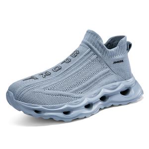 Нескользящие и износостойкие легкие повседневные туфли средней высоты унисекс King Jinmai, Blue Gray