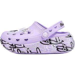 Детские сандалии FOAMIES GIRLS с нескользящей подошвой, устойчивые к истиранию, с низким верхом Skechers Kids, фиолетовый