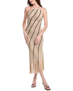Вязаное крючком платье Николаса Онора Nicholas, золото