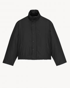 Пуховик CASSANDRE из шелковой тафты Saint Laurent, черный