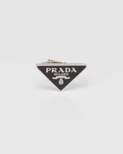 Серьга-клипса Prada Symbole для правого уха, черный