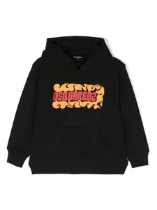 Худи с логотипом DSQUARED2 KIDS, черный