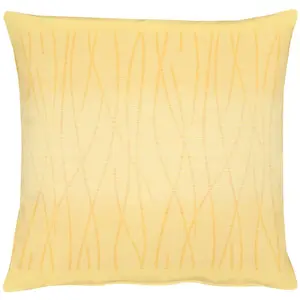 Декоративная подушка 7902 Loft Gold, наволочка с наполнителем, 1 шт. Apelt, Gelb + gemustert