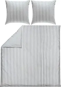 Двустороннее постельное белье , серебристо-белое, 1x 200x220 см + 2x 80x80 см Erwin Müller