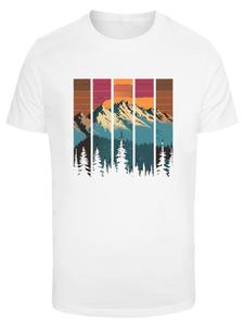 Рубашка F4NT4STIC Berg Sonnenuntergang Retro, белый