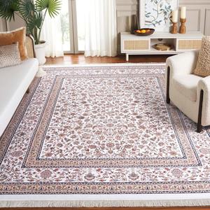 Ковер SAFAVIEH, 275 x 366 см,  Persian Classic Collection, Ivory & Beige Blue, традиционный дизайн, вискоза, идеально для гостиной, столовой, спальни (PCL454A)