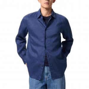 UNIQLO Рубашка унисекс королевского синего цвета