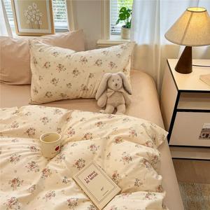 Avivi Комплект постельного белья из 4 предметов (простыня 150 см, пододеяльник 200х230 см), цвет HH-Dusk Rose, Cinnamon, 100% хлопок, утолщенный