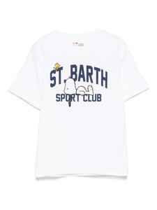 MC2 Saint Barth Kids футболка Sport Club из коллаборации с Peanuts, белый