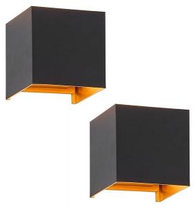 Настенный светильник Nettlife Inspiration (2 шт), черный