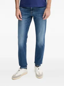 Джинсы с кожаными заплатками Joop!, синий