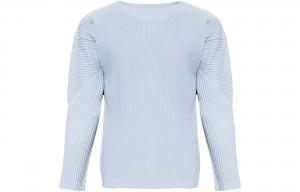 Плиссированная футболка Homme Plissé Issey Miyake, синий