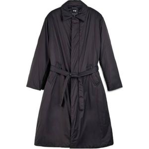 Y-3 Утепленное пальто с поясом Y 3, Black