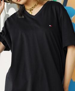 Футболка с коротким рукавом, ручной крой TOMMY HILFIGER, черный