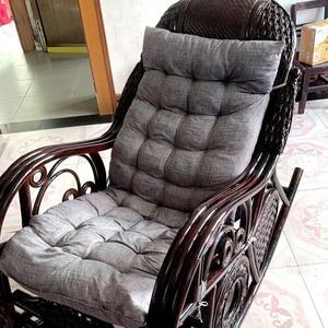 Fantasy Кресло-качалка из ротанга с подушкой и s-образной поддержкой поясницы, цвет