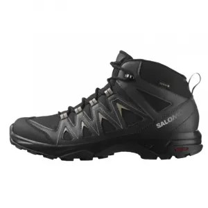 SALOMON Мужские черные кроссовки X Braze MID GTX с амортизацией, водонепроницаемые и дышащие, средней высоты