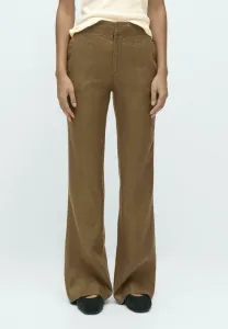 Расклешенные брюки Massimo Dutti, Green