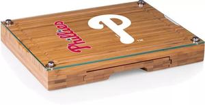 Picnic Time Филадельфия Филлис Концерт Стеклянная столешница Доска для сыра и набор ножей