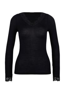 Майка Silky Wool Joy, с содержанием шелка, женская CALIDA, цвет 996 Ws Schwarz