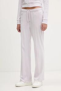 Велюровые спортивные штаны Juicy Couture, фиолетовый