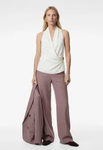 Блузка без рукавов с запахом Koton, Off-White